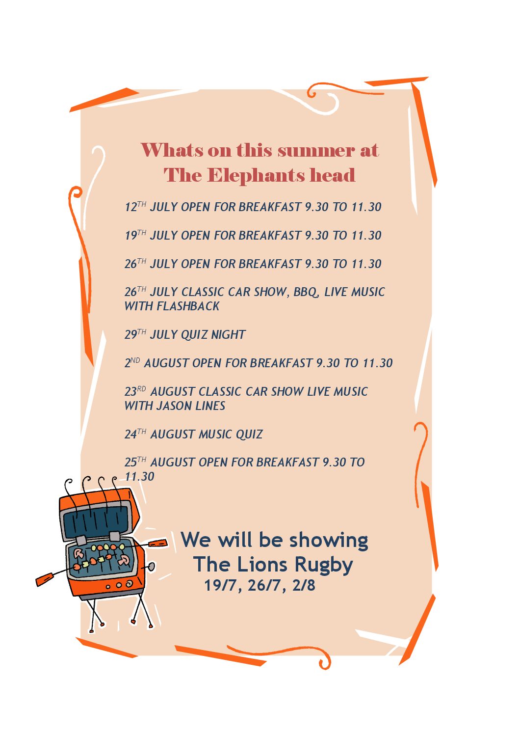 Whats on this summer at